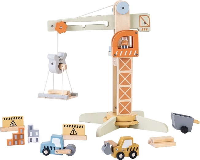 2Kids Toys koka celtnis ar piederumiem