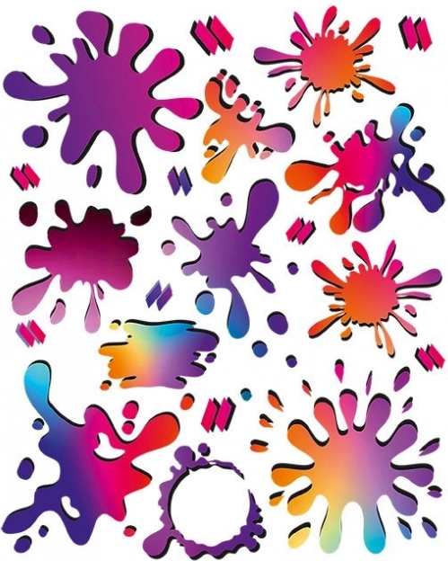 Krāsainas uzlīmējamās plāksteru aplikācijas Naplamki – komplekts apģērbam