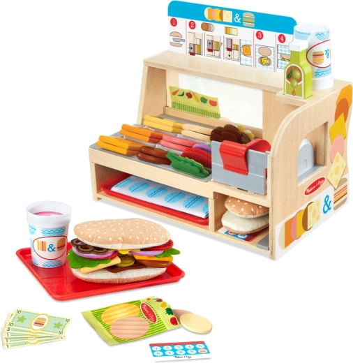 Melissa & Doug koka sendviču lete ar Slice & Stack komplektu (52 detaļas)