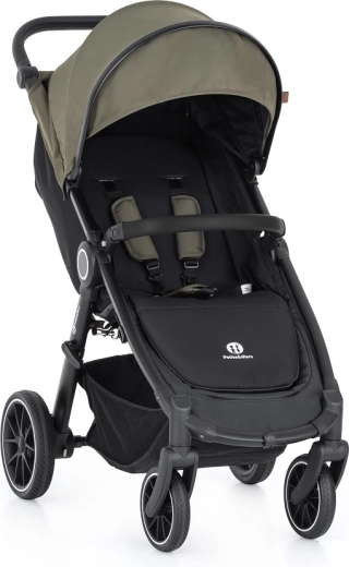 Petite&Mars sporta ratiņi Street+ RWS black mature olive