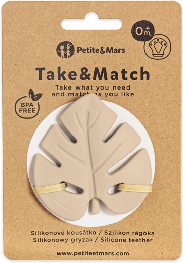 Petite&Mars silikona graužamlieta Take&Match desert sand 0m+