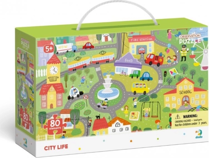 Hidden Object Puzzle – City, 80 pieces