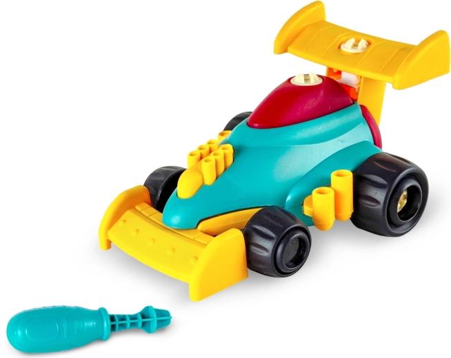 Screw-together formula car kit for young builders