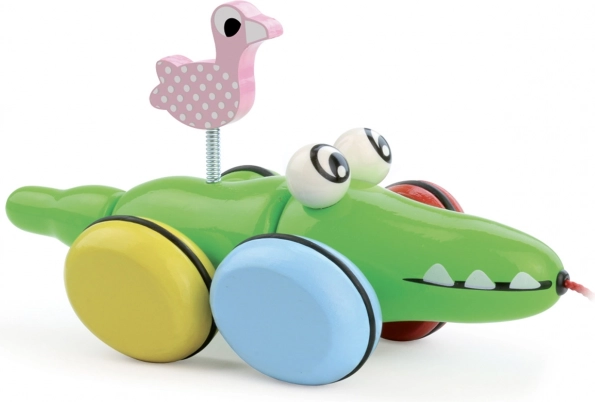 Velkamais krokodils ar flamingo VILAC