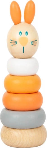 SMALL FOOT pastel stacking tower – wooden bunny and bear set