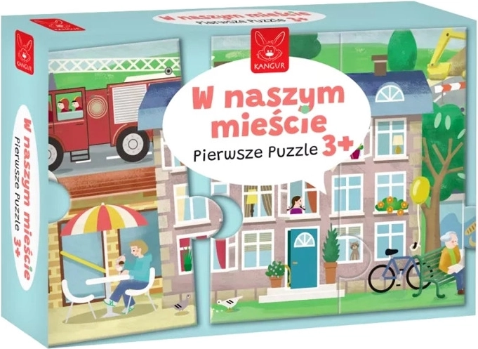 Pirmās puzles: Mūsu pilsēta – liela grīdas puzle bērniem