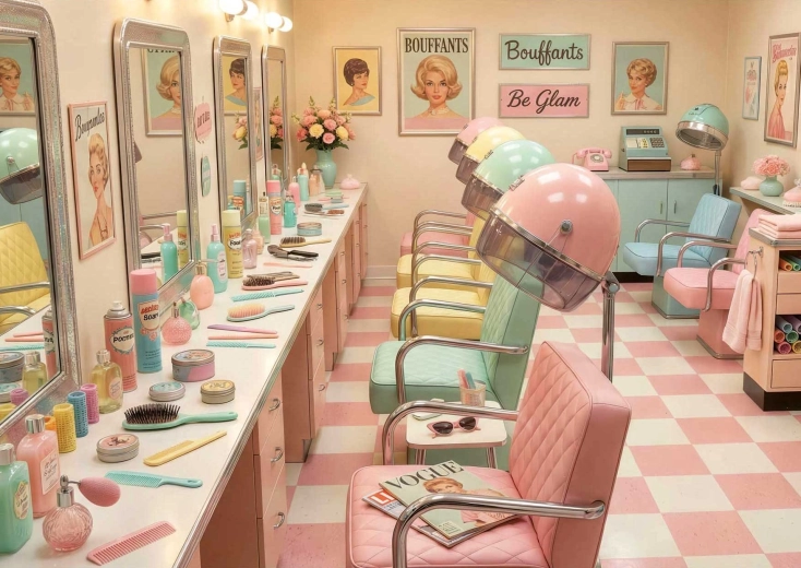 PUZZLE EDUCA Retro Glam salons 1000 gabalu