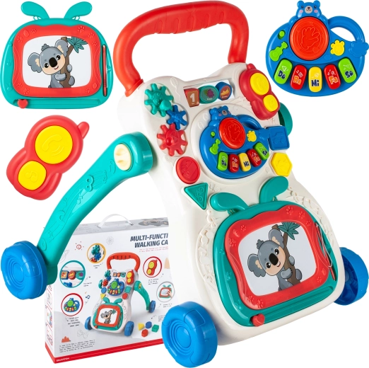 Mūzikas staiguļi ar zīmēšanas tāfeli un klavierēm