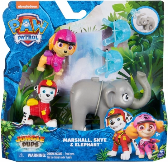 Paw Patrol Jungle Pups figūriņas Skye un Marshall ar piederumiem