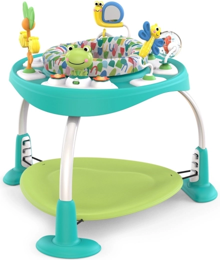 Bright Starts aktivitāšu centrs 2 vienā Bounce Bounce Baby, no 6 mēnešiem, līdz 11 kg