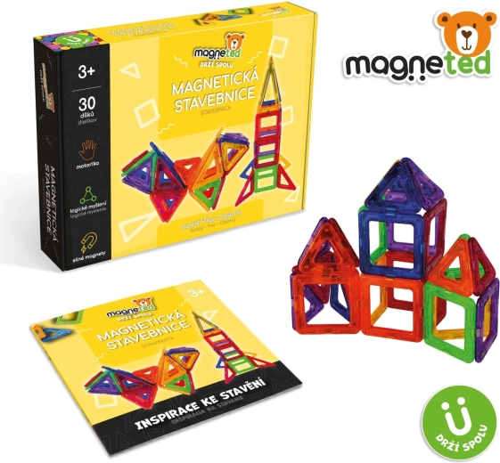 Magnētiskais konstruktors Magneted, 30 detaļas