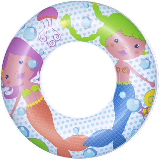 Bestway Children's Inflatable Mermaid Swimming Ring 51 cm