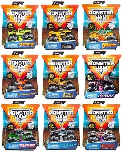 Monster Jam kolekcionējams metāla monster truck modelis 1:64, asorti