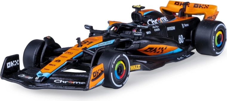 McLaren MCL60 2023 automašīnas modelis Diecast 1:43, melns