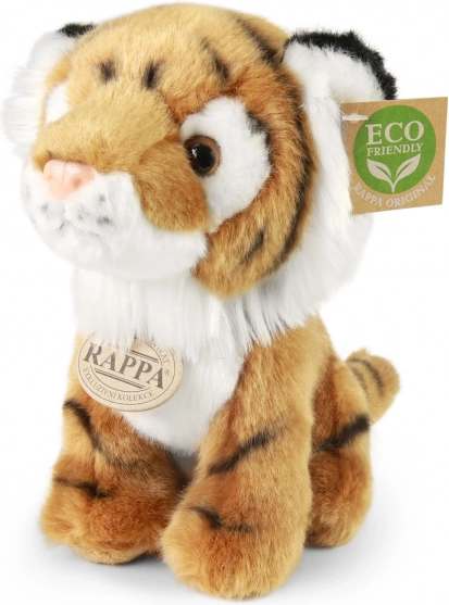 Plīša tīģeris ECO-FRIENDLY, sēdošs 18 cm
