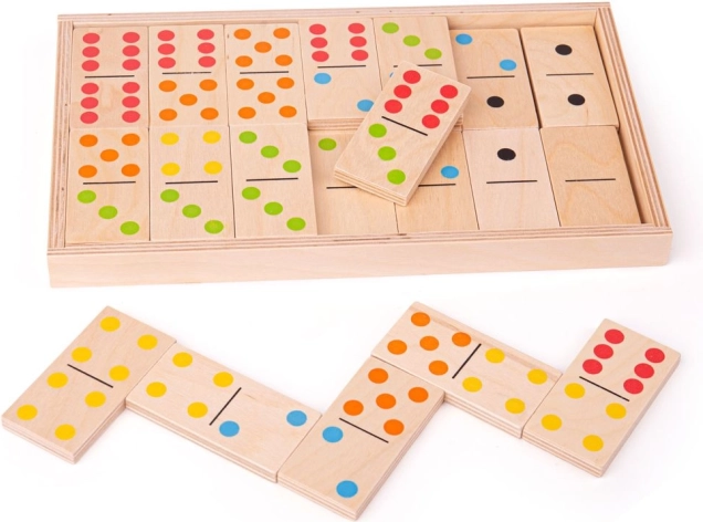 Lieli koka domino Bigjigs Toys
