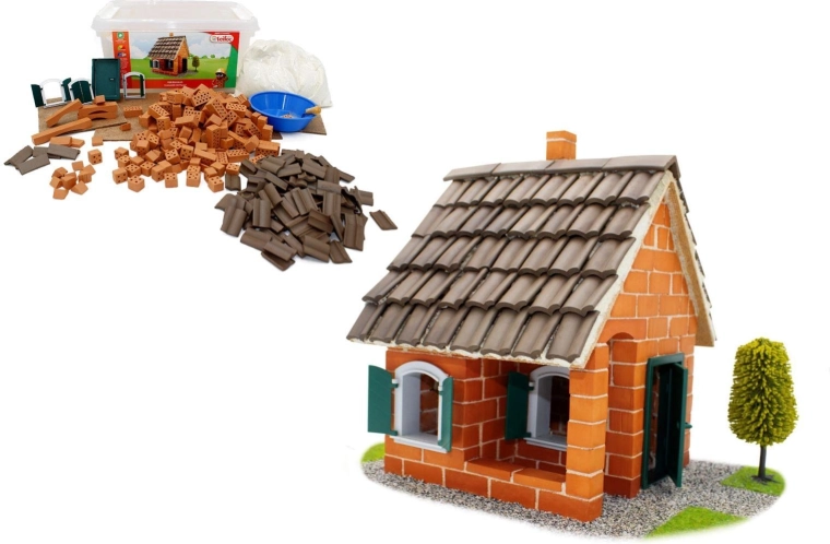 Teifoc Summer House Building Set in a Plastic Box