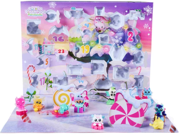 Gabby's Dollhouse Wróżkolandia advent calendar with figures and decorations