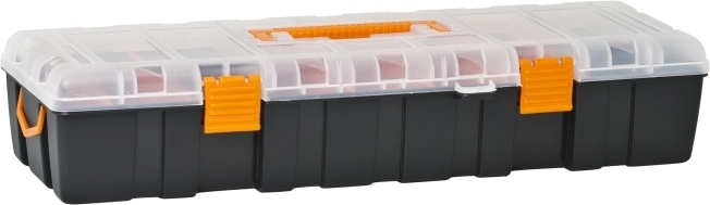 Universal storage box with compartments