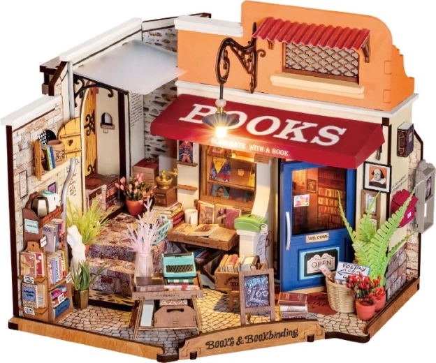 Rolife DIY 3D Wooden Puzzle Corner Bookstore