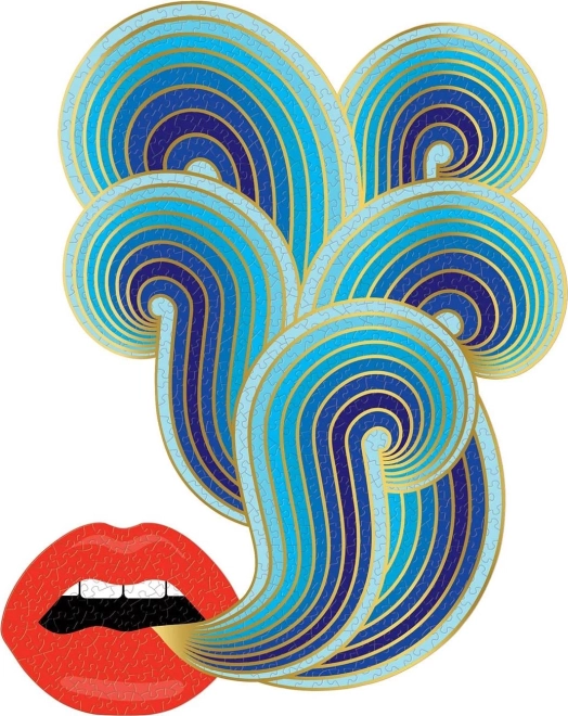 GALISON Metallic Shaped Puzzle JONATHAN ADLER – Lips (750 pieces)