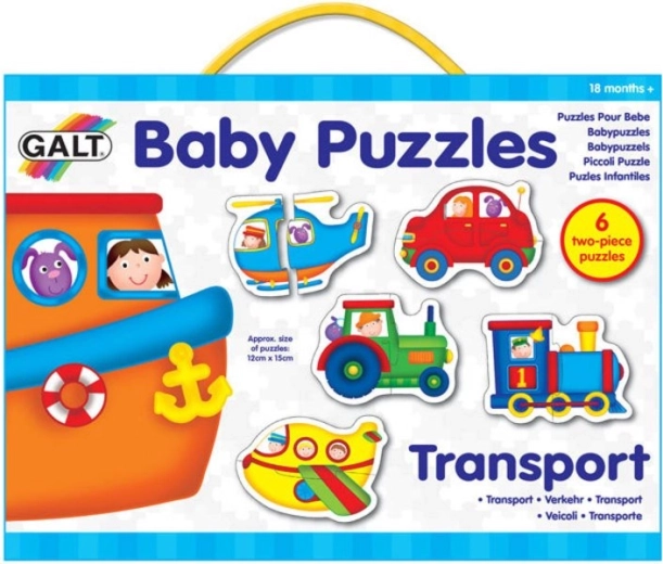 Galt baby puzzle transport 6x2 pieces