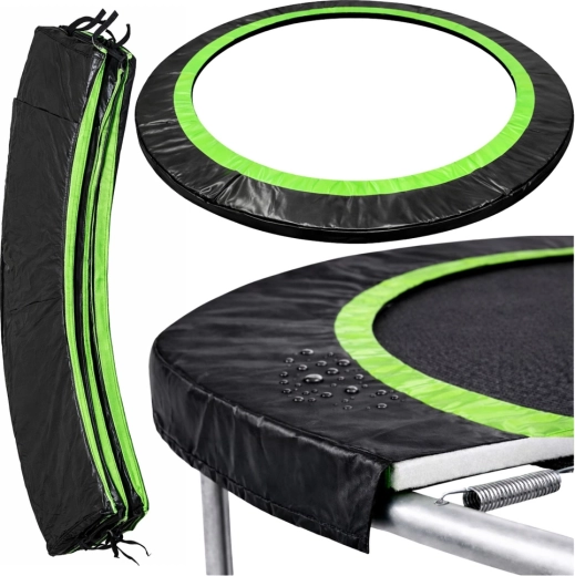 Aizsargpārsegs batuta atsperēm Lean 180–183 cm (6 ft), melns