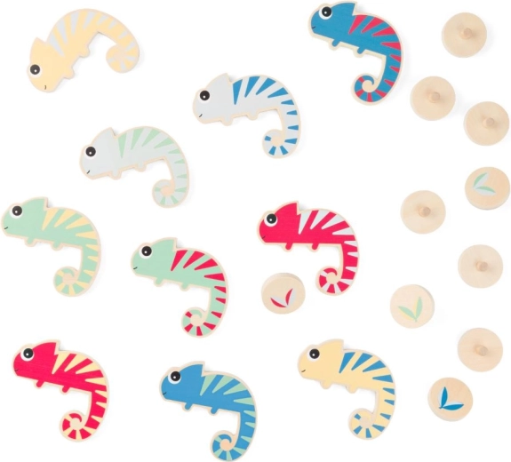 Hameleons – krāsu medības koka ģimenes spēle