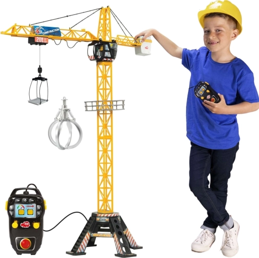 Outlet Dickie Toys Mega Crane remote-controlled crane with sound, 120 cm – defective