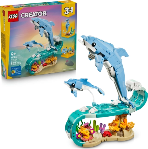 Lego Creator 3v1 jūras dzīvnieki: krāšņs delfīns