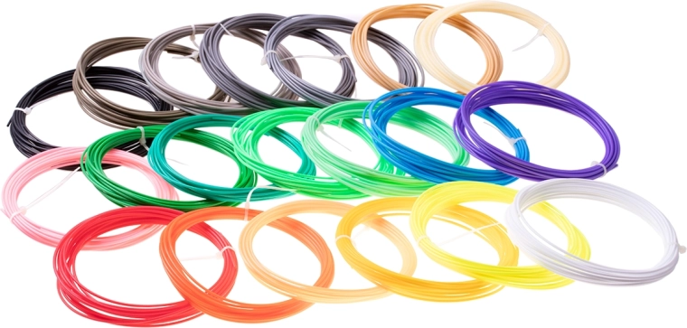 Pildījums 3D pildspalvai 20 krāsas x 5 m PLA – dažādas krāsas