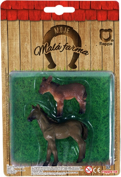 Lopbarības dzīvnieki 2 vienā – zirgs un ezelis