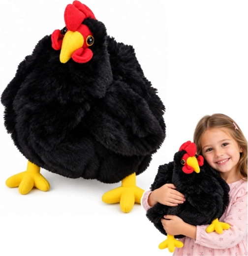 Plush Black Hen 40 cm
