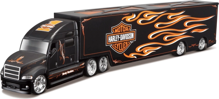 Maisto Harley-Davidson Hauler with Flames 1:64