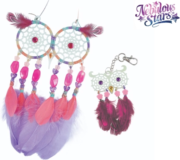 Nebulous Stars sapņu ķērājs ar tumsā mirdzošu efektu – komplekts pūču dekorāciju veidošanai