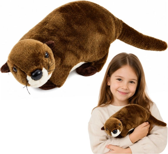 Plīša rotaļlieta ūdrs brūns 37 cm
