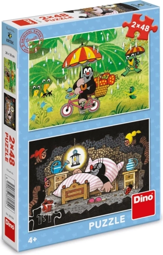 DINO The Little Mole Puzzle – Little Mole’s Day, 2×48 pieces