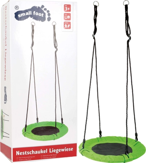 Small Foot hanging net stork's nest – green