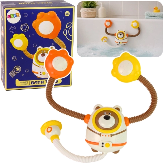 Fun Bath Water Toy - Astronaut Bear with Battery-Powered Shower