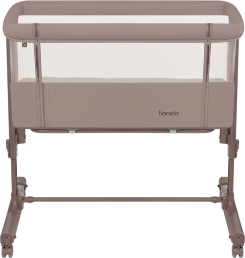 Lionelo Aurora 3v1 bērnu gultiņa un piebīdāmā gultiņa beige taupe