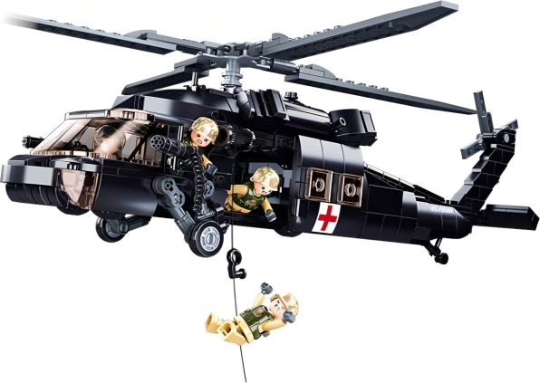 Sluban ModelBricks glābšanas helikopters UH-60 Black Hawk