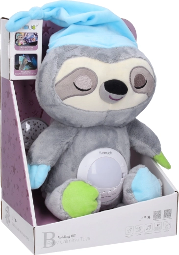 Sloth with projector and music 27 cm