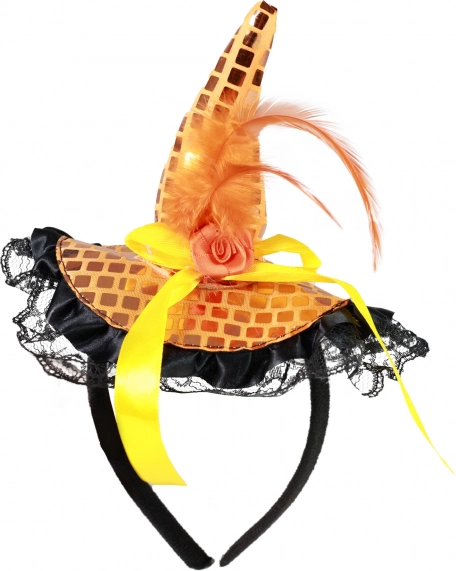 Headband with Mini Witch Hat