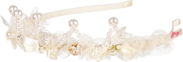 Souza! Juno Cream Hairband with Pearls
