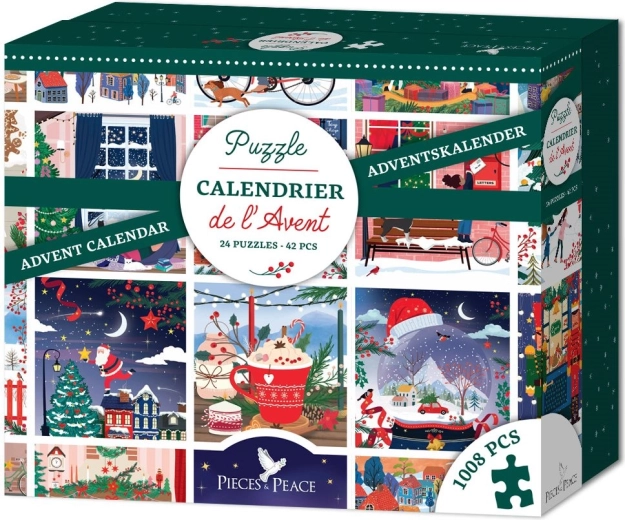 Pieces & Peace puzzle advent calendar 24 × 42 pieces