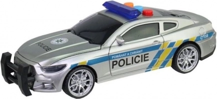 Policijas auto ar inerci, ar gaismu un skaņu, 17 cm (čehu val.)