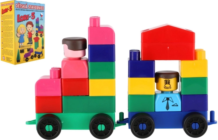 LORI polytechnic construction set, 76 pieces, 5 colors