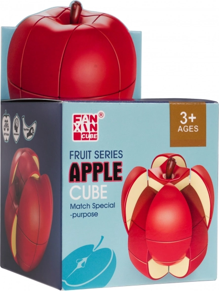 Loģikas galvaslauzuma kuba forma ābolā bērniem un pieaugušajiem