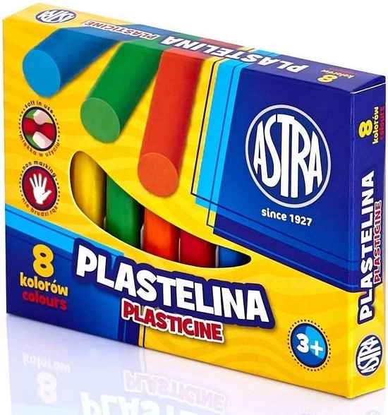 Radošais plastilīns Astra 8x13 g
