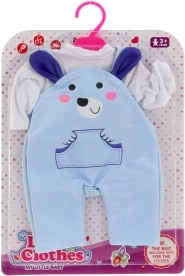 Drēbes lellēm 36–46 cm – kombinezons un krekls